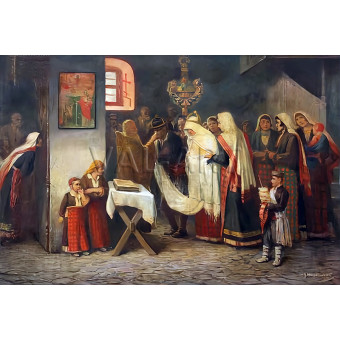 РЕПРОДУКЦИИ НА КАРТИНИ Сватба в Момчиловци (1895)